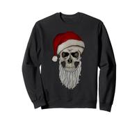 Sombrero de Navidad con diseño de Calavera de Papá Noel para Navidad gótica Sudadera