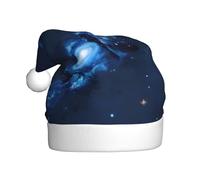 Sombrero de Navidad con patrón de galaxia azul, accesorio de disfraz de Papá Noel, accesorio para Navidad, Año Nuevo, fiestas, fiestas