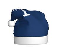 Sombrero de Navidad de felpa con la bandera de Carolina del Sur, cómodo gorro para fiestas de vacaciones y actividades para padres e hijos