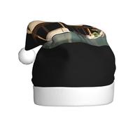 Sombrero de Navidad de felpa para adultos con estampado de YYHWHJDE Pavilion at the pond con tacto suave para fiesta de Navidad