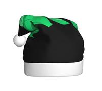 Sombrero de Navidad de felpa para adultos, diseño de avión, origami, verde, suave, cómodo para fiestas, bailes, Halloween