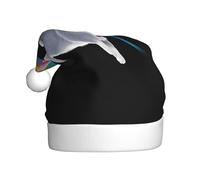 Sombrero de Navidad de felpa para adultos, diseño de HJFCZH Crossing the Rainbow Prints suave y cómodo para fiestas, bailes, Halloween