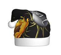 Sombrero de Navidad de felpa para adultos, diseño de WHJSHOP Sunshine and Dark Night con tacto suave para fiesta de Navidad