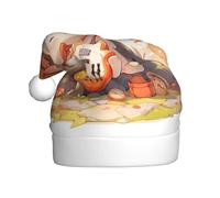 Sombrero de Navidad de felpa para adultos, diseño de YYHWHJDE Musicians bajo el árbol de arce con tacto suave para fiesta de Navidad