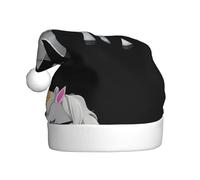 Sombrero de Navidad de felpa para adultos, gafas de sol de unicornio, imagen suave y cómoda para fiestas, bailes, Halloween