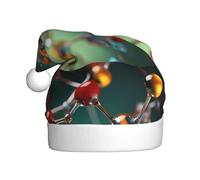 Sombrero de Navidad de felpa para adultos, imagen atómica y molecular de WHJSHOP suave y cómodo para fiestas, bailes, Halloween