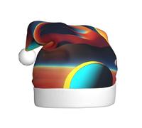 Sombrero de Navidad de felpa para adultos, imagen de planeta desconocido, suave y cómodo para fiestas, bailes, Halloween