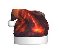 Sombrero de Navidad de felpa para adultos, imagen de volcán WHJSHOP suave y cómodo para fiestas, bailes, Halloween