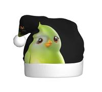 Sombrero de Navidad de felpa para adultos, patrón de pájaro de lima WHJSHOP con tacto suave para fiesta de Navidad