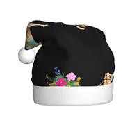 Sombrero de Navidad de felpa para adultos, WHJSHOP Camel cargado de flores, imagen suave y cómoda para fiestas, bailes, Halloween