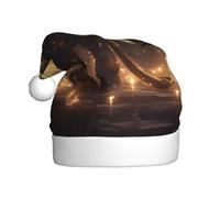 Sombrero de Navidad de felpa para adultos, WHJSHOP Un pequeño elefante que se vuelve mágico, imagen suave y cómoda para fiestas, bailes, Halloween