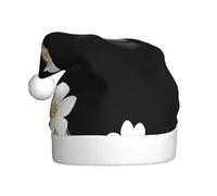 Sombrero de Navidad de felpa para adultos YYHWHJDE La historia de flores y tacones altos Impresión con tacto suave para fiesta de Navidad