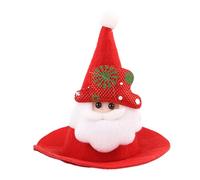 Sombrero de Navidad para Animales domésticos - Gorro Festivo cálido | Sombrero puntito para Gato, Papá Noel, para dragón Barbudo, hámster Evento Invernal Fiesta cumpleaños