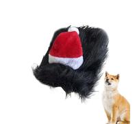 Sombrero de Navidad para Gato - Gorro Navideño Adorable para Perros,Disfraz Mascotas Invierno Exterior Noche Días Familia Amigos Jóvenes Niños Niñas Unisex