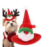 Sombrero de Navidad para perros | Divertido cálido gorro navideño | Sombrero puntito para gato Papá Noel - para perros, gatos, dragones barbudos para fiestas de invierno, fotos de vacaciones