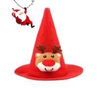 Sombrero de Navidad para perros - Gorro navideño ajustable divertido - Sombrero puntito para gato Papá Noel - Para dragón barbudo, hámster lagarto evento invernal fiesta cumpleaños