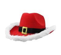 Sombrero de navideño de Papá Noel - Sombrero de rojo, sombrero de Papá Noel occidental, gorro de Papá Noel, para disfraces de | Prop cosplay, para c