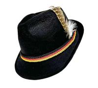 Sombrero de Oktoberfest de los Alpes Alemanes para Adultos | Sombrero tradicional bávaro de vellón | Accesorio de disfraz tirolés clásico para fiestas, Halloween, fiestas de cerveza, eventos