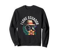 Sombrero de orquídea colibrí I Love Ecuador Sudadera