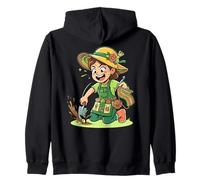 Sombrero de Paja de Ganchillo y jardinería Lindo Jardinero señora Sudadera con Capucha