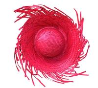Sombrero de paja de mexicanos tejido a mano, accesorios coloridos para fotos, estilos hawaianos, disfraces mexicanos, festivales, fiestas, fiestas grandes