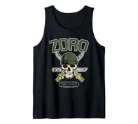 Sombrero de paja de una pieza con el logotipo de Roronoa Zoro Camiseta sin Mangas