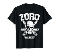 Sombrero de paja de una pieza Pirate Hunter Roronoa Zoro Anime Camiseta