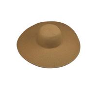Sombrero de paja de verano Folable Floppy Wide-Brim Sun Beach Mujer Gorra de béisbol Gorra de béisbol para niña 51, caqui, Talla única