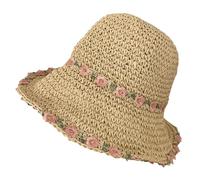 Sombrero de Paja Mujer para Playa con ala Grande Trenzado - Verano Transpirable para Viajes Señora