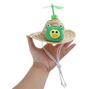 Sombrero de paja para mascotas pequeñas, bonito disfraz para perros, cachorros, cubo, protección solar, para niñas y niños, sombreros para mascotas, animales pequeños, gatos