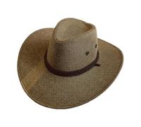Sombrero de Paja para Mujer ala Ancha Secado Rápido Sombreros Divertida Ultraligero Visor Cap Floppy Roll Up Clásica Gorra Senderismo Bucket Unisex Hat (Khaki, One Size)