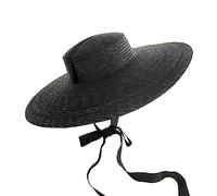 Sombrero de paja para mujer, para exteriores, anti-UV, de ala ancha, sombrero de paja de pescador de ala grande, sombreros de paja para mujer, sombreros de playa para damas, decorar adolescentes