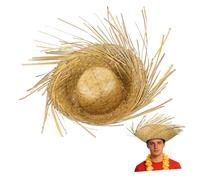 Sombrero de Paja para Playa Estilo Hawaiano, 55-60cm, 1 Pieza