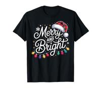 Sombrero de Papá Noel a Cuadros Rojos Merry and Bright Lights Buffalo Camiseta