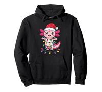 Sombrero de Papá Noel Axolotl a Juego Familiar Lindo ajolote de Navidad Sudadera con Capucha