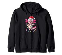Sombrero de Papá Noel Axolotl a Juego Familiar Lindo ajolote de Navidad Sudadera con Capucha