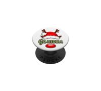 Sombrero de Papá Noel con Cuernos de Reno para Abuela a Juego PopSockets PopGrip Adhesivo