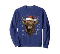 Sombrero de Papá Noel con diseño de Vaca de Las Highland Sudadera