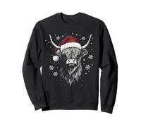 Sombrero de Papá Noel con diseño de Vaca de Las Highland Sudadera