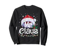 Sombrero de Papá Noel de Mr. Claus - Luces de Navidad y Copos de Nieve Sudadera