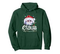 Sombrero de Papá Noel de Mr. Claus - Luces de Navidad y Copos de Nieve Sudadera con Capucha