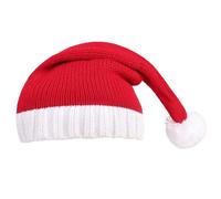 Sombrero De Papá Noel De Punto | Gorro De Navidad Rojo Con Pompón - Gorro Para Adultos | Para Ocasiones De, Festivales, Familiares, Celebraciones De Invierno, Interior Y Exterior,