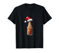 Sombrero de Papá Noel en Botella para un Aspecto Festivo de Navidad Camiseta