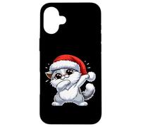 Sombrero de Papá Noel exótico de Pelo Corto para Navidad Carcasa para iPhone 16 Plus