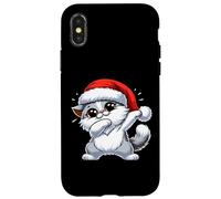 Sombrero de Papá Noel exótico de Pelo Corto para Navidad Carcasa para iPhone X/XS