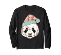 Sombrero de Papá Noel Panda Cozy Vibes de Invierno Manga Larga
