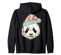 Sombrero de Papá Noel Panda Cozy Vibes de Invierno Sudadera con Capucha