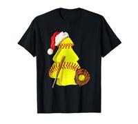 Sombrero de Papá Noel para Pasteles de Navidad, Jugadores de sóftbol de Navidad Camiseta