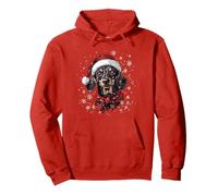 Sombrero de Papá Noel para Perro Salchicha Wiener Divertido y Lindo Navidad Sudadera con Capucha