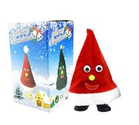 Sombrero de Papá Noel,Sombrero eléctrico de Santa Claus - Árbol de Navidad móvil con eléctrico,Juguete animado interactivo eléctrico para y adultos, decoración del hogar